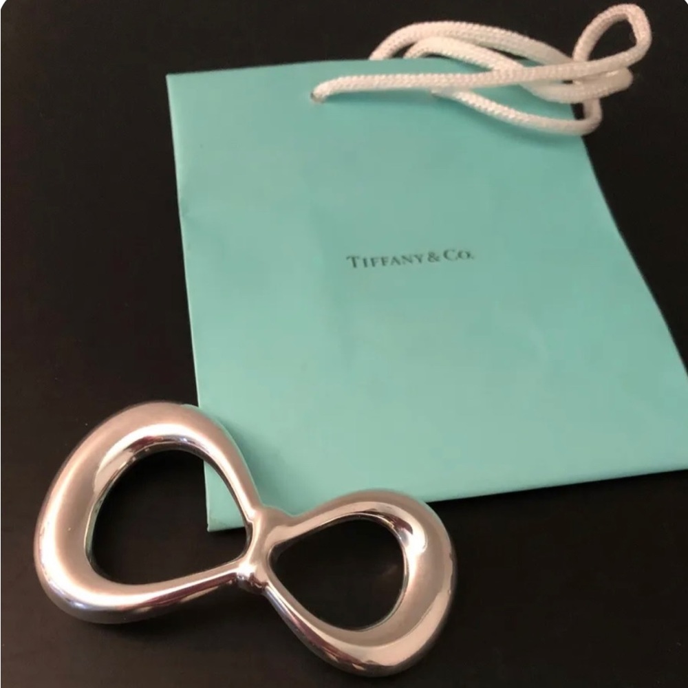 TIFFANY & CO ELSA PERETTI AUTHENTIC 1975 VINTAGE STERLING SILVER BOW BELT BUCKLE
